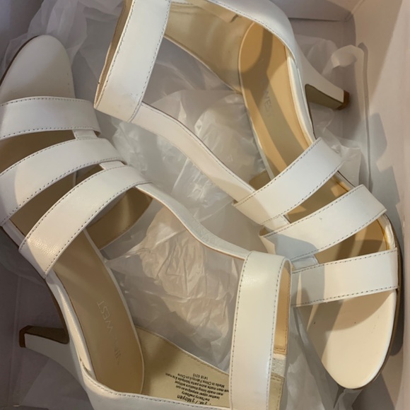 Nine West white sandals - Picture 7 of 10